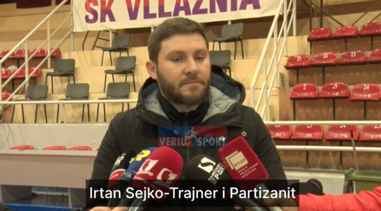 (Video) Irtan Sejko, trajner i Partizanit Futsall, flet pas barazimit me Vllazninë 5-5