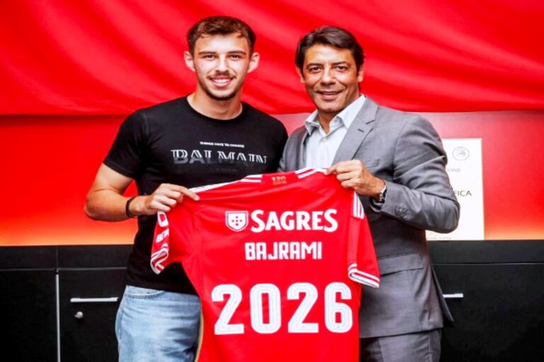 Adrian Bajrami rinovon me Benfikën, e prezanton Rui Kosta