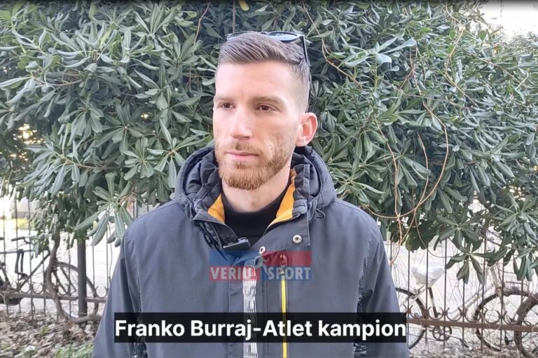 (Video) Franko Burraj, atleti kampion i Vllaznisë, më i miri në Kampionatin Dimëror individual, flet për aktivitetin, si dhe prag Ballkaniadën dhe Botërorin