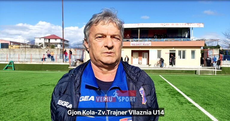 (Video) Intervista-Zv.Trajneri Gjon Kola: Vllaznia U14 është për titull, por kryesorja është përgatitja e elementit me perspektiv