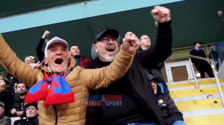 (Video) Vllaznia jashtë fushe-Surpriza e Sidrit Bejlerit për Benin, tifozin kuqeblu nga Shtëpia e të Moshuarve Shkodër, në ndeshjen Vllaznia-Erzeni