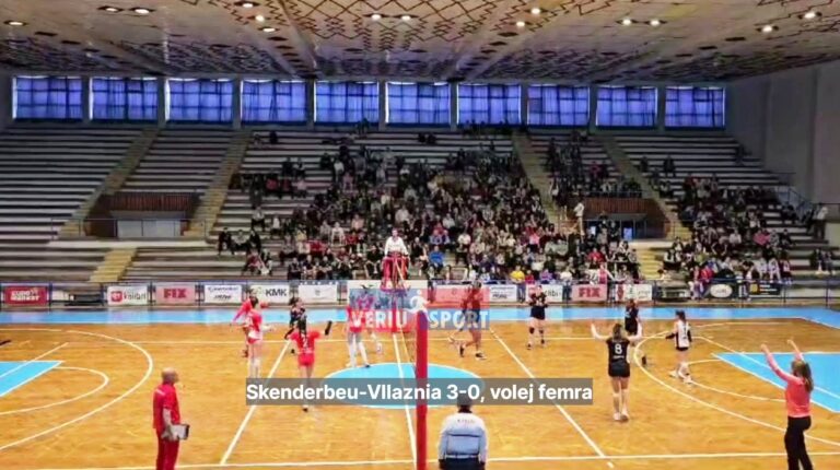 (Video) Volejboll Femra-Skënderbeu fiton në shtëpi ndeshjen e parë gjysmëfinale të Kampionatit Kombëtar-Play Off