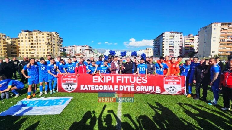 (Video) Samuel Nikaj e mban fjalën! Shkodrani e rikthen Pogradecin në kategorinë e parë. Pogradecarët shpallen kampion në Grupin B të kategorisë së dytë