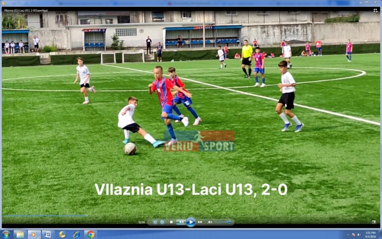 (Video) Superliga e Moshave-Vllaznia U13 e nis me fitore kampionatin. Mund Laçin në javën e parë 2-0. Shënojnë Halfi Bashli, Anuar Rudaçi