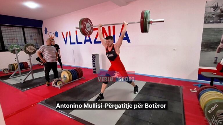 (Video) Talenti shkodran i peshëngritjes, Antonino Mullisi, premton medalje në Kampionatin Botëror të Perusë