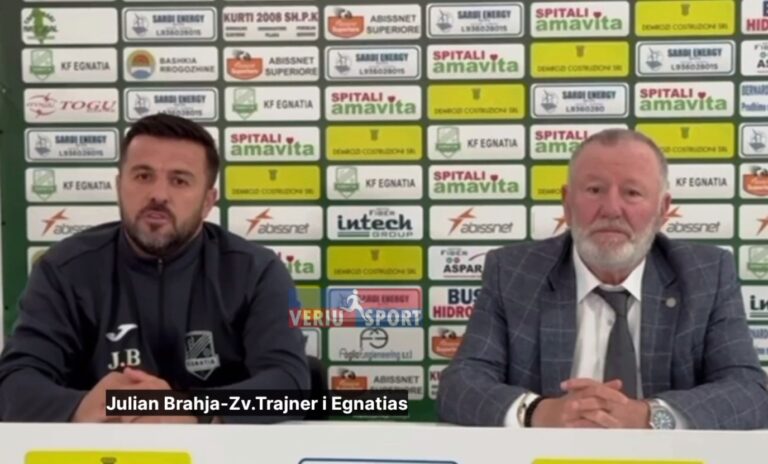 (Video) Pragndeshja, Egnatia-Skënderbeu. Zv/Trajneri Julian Brahja: Egnatia e karikuar për fitore ndaj korçarëve, skuadra nuk ka presion!
