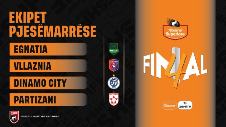 ‘Final Four’-Egnatia, Vllaznia, Dinamo, Partizani, në pritje të shortit për duelet e para gjysmëfinale