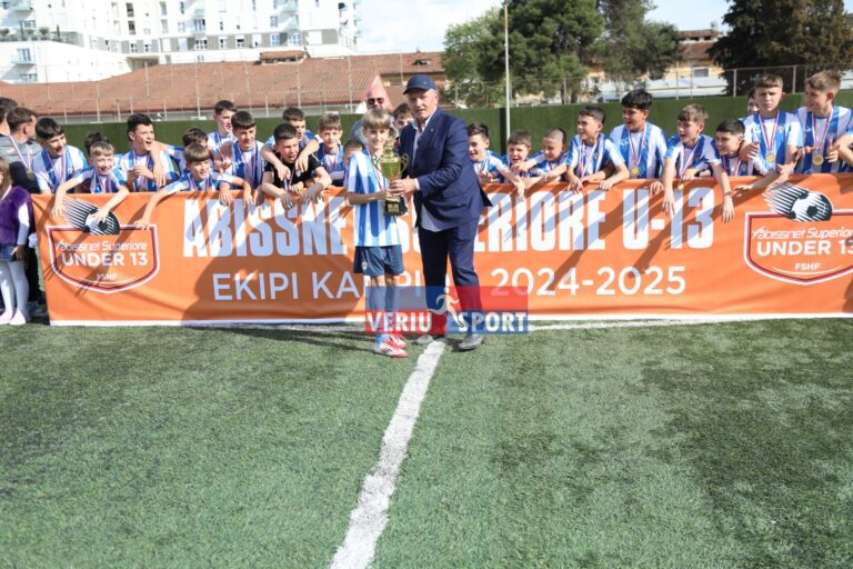 Futboll Moshat-Tirana shpallet  kampione “Abissnet Superiore U-13” për sezonin 2024/2025