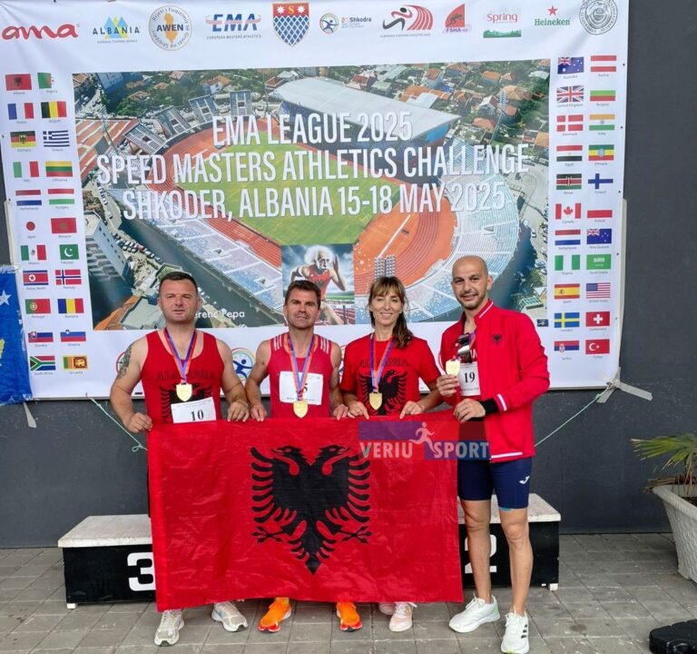 (Video) Atleti shkodran Bledar Mesi, dy Medalje në Turneun Botëror të atletikes për veteranë, mbi 35 vjeç. E Artë në stafetë dhe e Argjendtë 800 m në rivalitet me kampionin e Botës nga Polonia