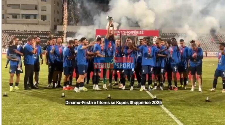 (Video) Rikthehet Dinamo!  Pas 22 vitesh fiton Kupën e Shqipërisë. Blutë, “shkurorëzojnë” Egnatian në finale, dy herë radhazi fituese e këtij trofeu