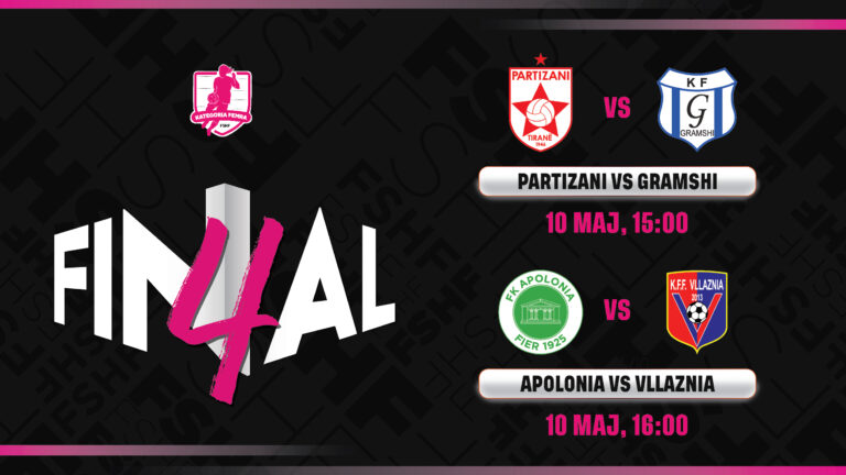 “Final 4” për vajza. Gjysmëfinalja Apolonia-Vllaznia, luhet më 10 maj, ora 16:00 në Fier