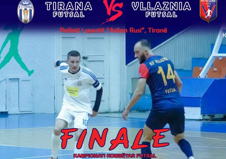 (Video) Futsal-Vllaznia përballë Tiranës në finalen e madhe për titullin kampion. Të dielën, ora 17:00, në pallatin e sportit “Asllan Rusi” të kryeqytetit. Autobuzë pa limit për tifozët shkodranë
