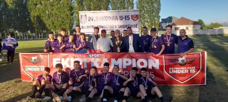 (Video) KF Shkodra U15, mund Dinamon 1-0 dhe shpallet kampione e Shqipërisë në kategorinë e parë. Sezonin e ardhshëm luan në Superiore