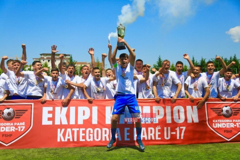 Shkëndija e Tiranës mposht Lushnjen dhe kurorëzohet kampione e Kategorisë së Parë U-17