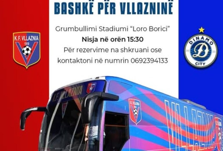 “Të gjithë rrugët sot në Arena Kombëtare! Mesazhi i presidentit kuqeblu Alban Xhaferi për tifozërinë shkodrane për të mbështetur Vllazninë në gjysmëfinalen me Dinamon