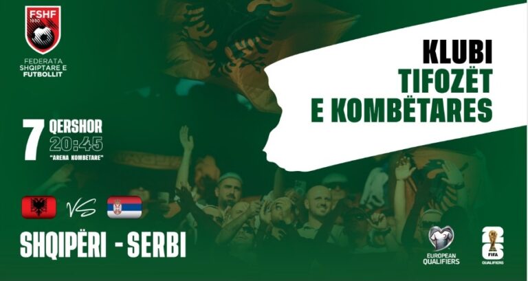 Njoftim zyrtar për anëtarët e Klubit të Tifozëve të Kombëtares në lidhje me ndeshjen Shqipëri – Serbi