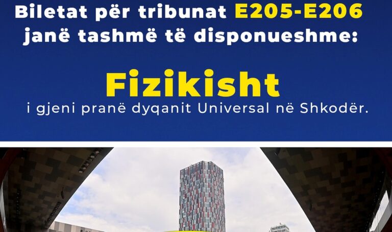 Njoftim i rëndësishëm i KF Vllaznia për pragndeshjen me Egnatian: Interesimi i madh për bileta, stadiumi “Arena Kombëtare” hap edhe tribunat e sipërme E205 dhe E206