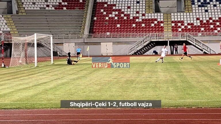 (Video)Futboll vajza-Shqipëria kryeson 1-0 deri në 87’, humbet në fund me Çekinë, 1-2. Megjithatë, realizon objektivin e vendit të tretë dhe qëndrimin në Ligën B të  Nations League