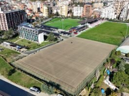 (Video) Një tjetër fushë futbolli po i shtohet Tiranës, punimet në Shtëpinë e Futbollit hyjnë në fazën finale