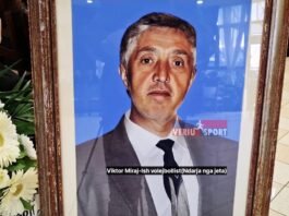 (Video) Ceremoni-Shkodranët përcjellin me respekt në banesën e fundit ish volejbollistin e Vllaznisë Viktor Miraj. Kolegët e sportit: Irfan Boriçi, Mark Kroqi, Latif Kashi: Ishte model, në sport dhe jeten e përditshme!