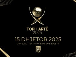 FSHF organizon më 15 dhjetor mbrëmjen Gala “Topi i Artë 2025” në Teatrin e Operas & Baletit
