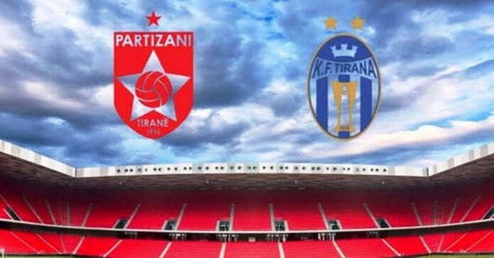 Derbi Partizani-Tirana, pragndeshje-poster
