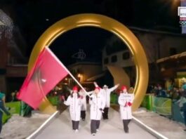 Ceremonia e hapjes së Lojërave Olimpike Dimërore Milano-Cortina 2026-Parakalon delegacioni shqiptar